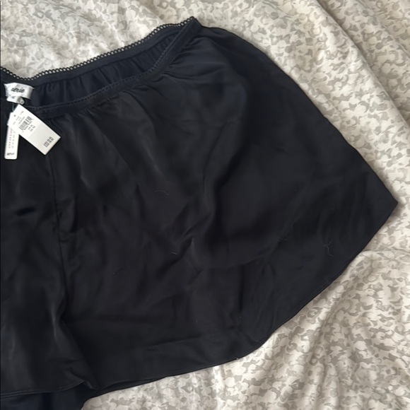 Black Satin Shorts - Picture 4 of 4